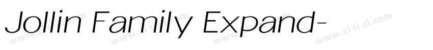 Jollin Family Expand字体转换